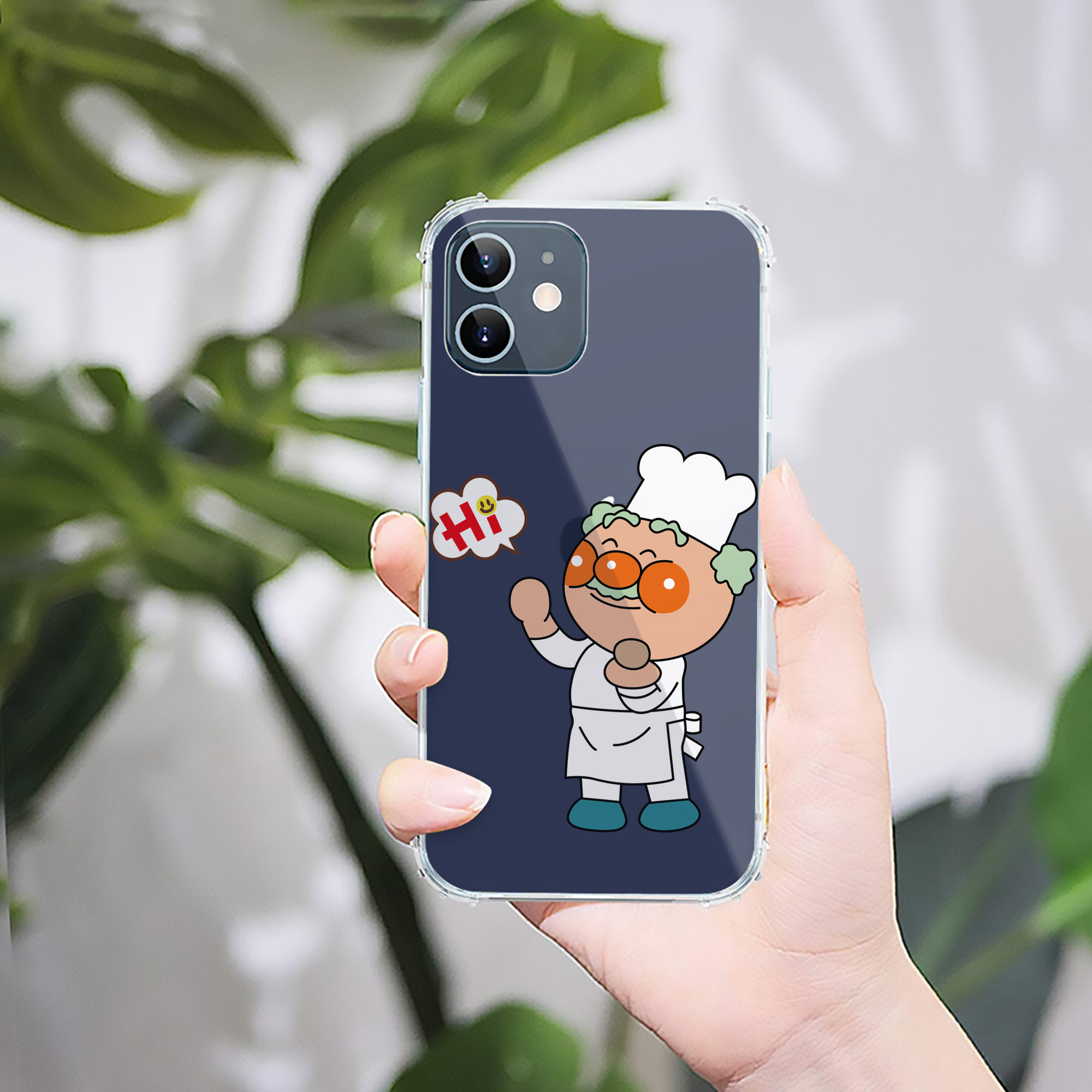 （画像用） アンパンマン Anpanman 【iPhone 12シリーズ対応】透明スマホケース（クリアソフトケース）